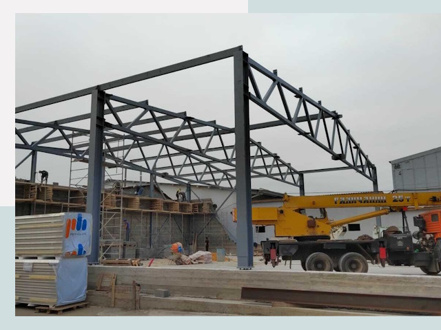 Строительство цехов в Златоусте