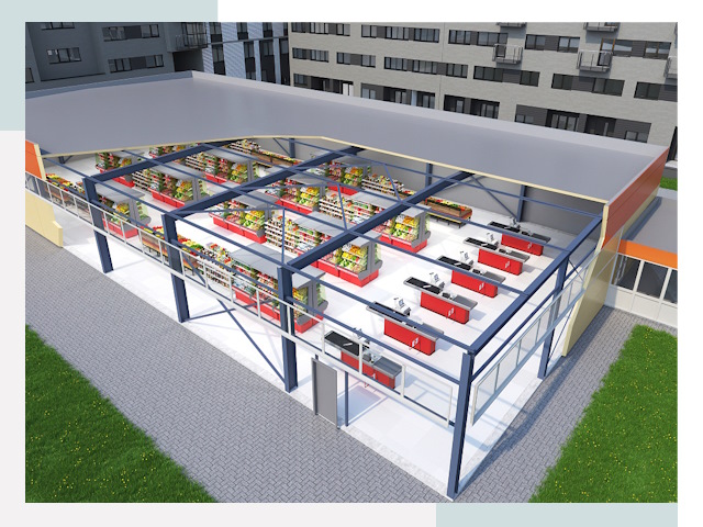 Строительство магазинов в Златоуст от 619 руб. за м²