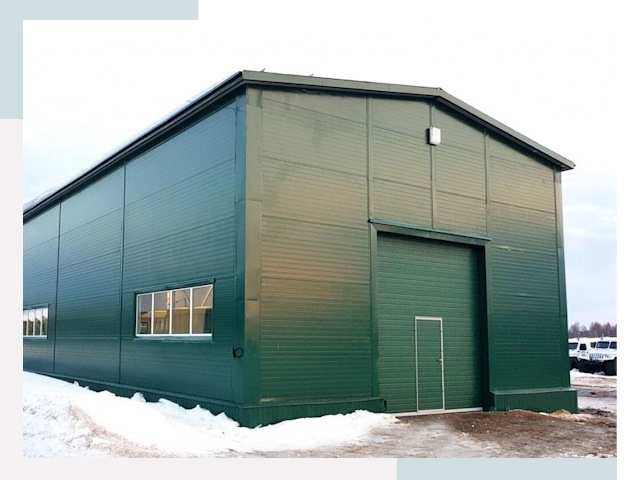 Двускатные ангары в Златоусте