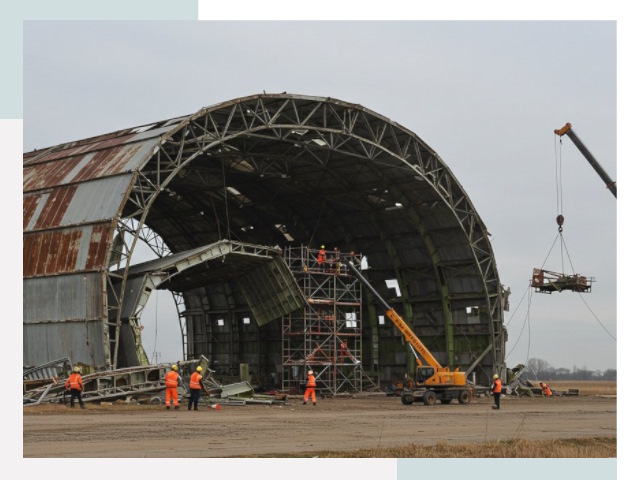 Демонтаж ангаров в Златоусте