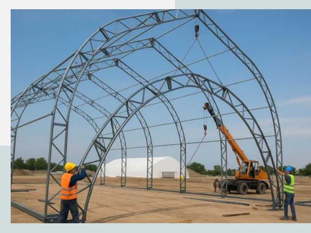 Монтаж ангаров в Златоусте от 619 руб. - Надежно и быстро