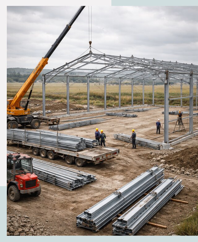 Строительство ангаров для сельхозтехники в Златоусте под ключ